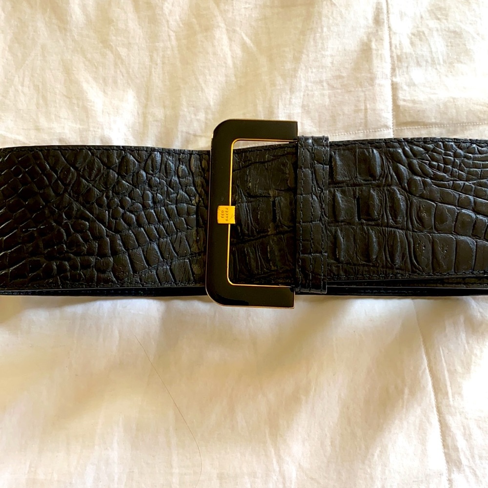 Ted Baker - Black leather Waist Belt